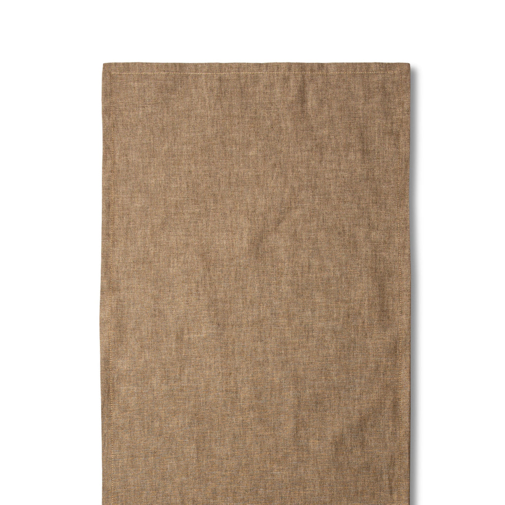 TABLE RUNNER - TAN CHAMBRAY
