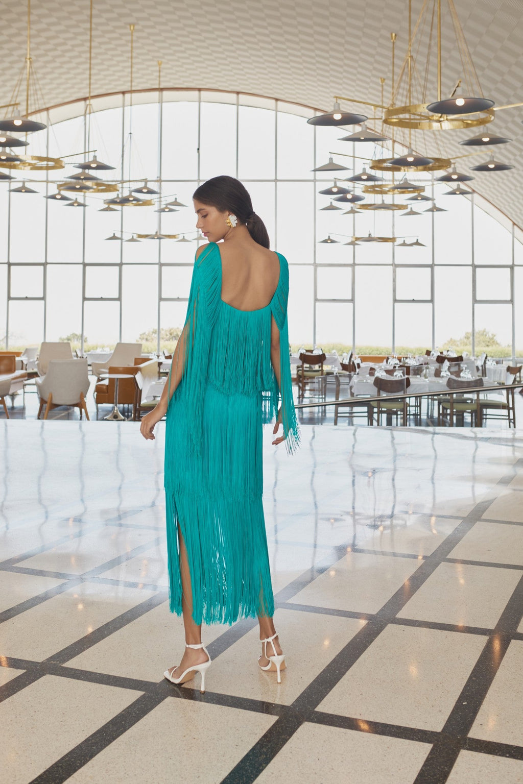 DELTA TOP IN TEAL