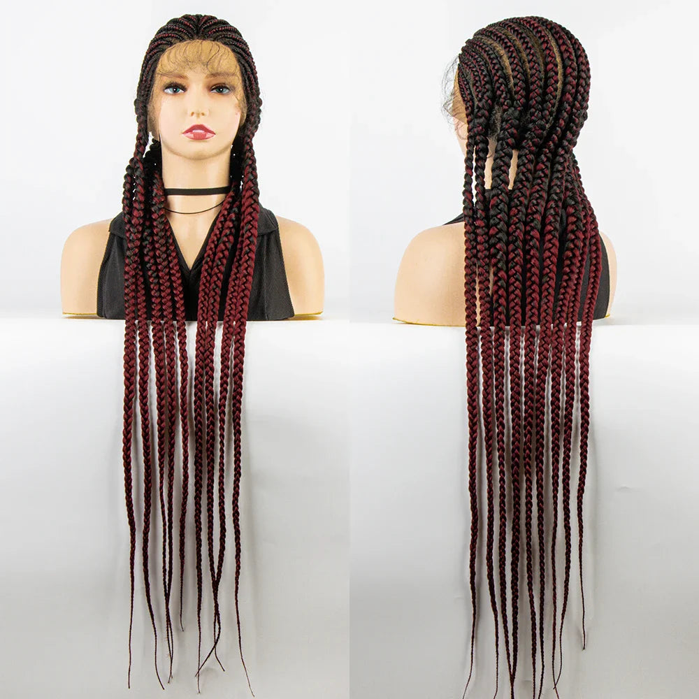KIMA Cornrow Box Braids Wig with Baby Hair | Full Lace & Lace Front Options