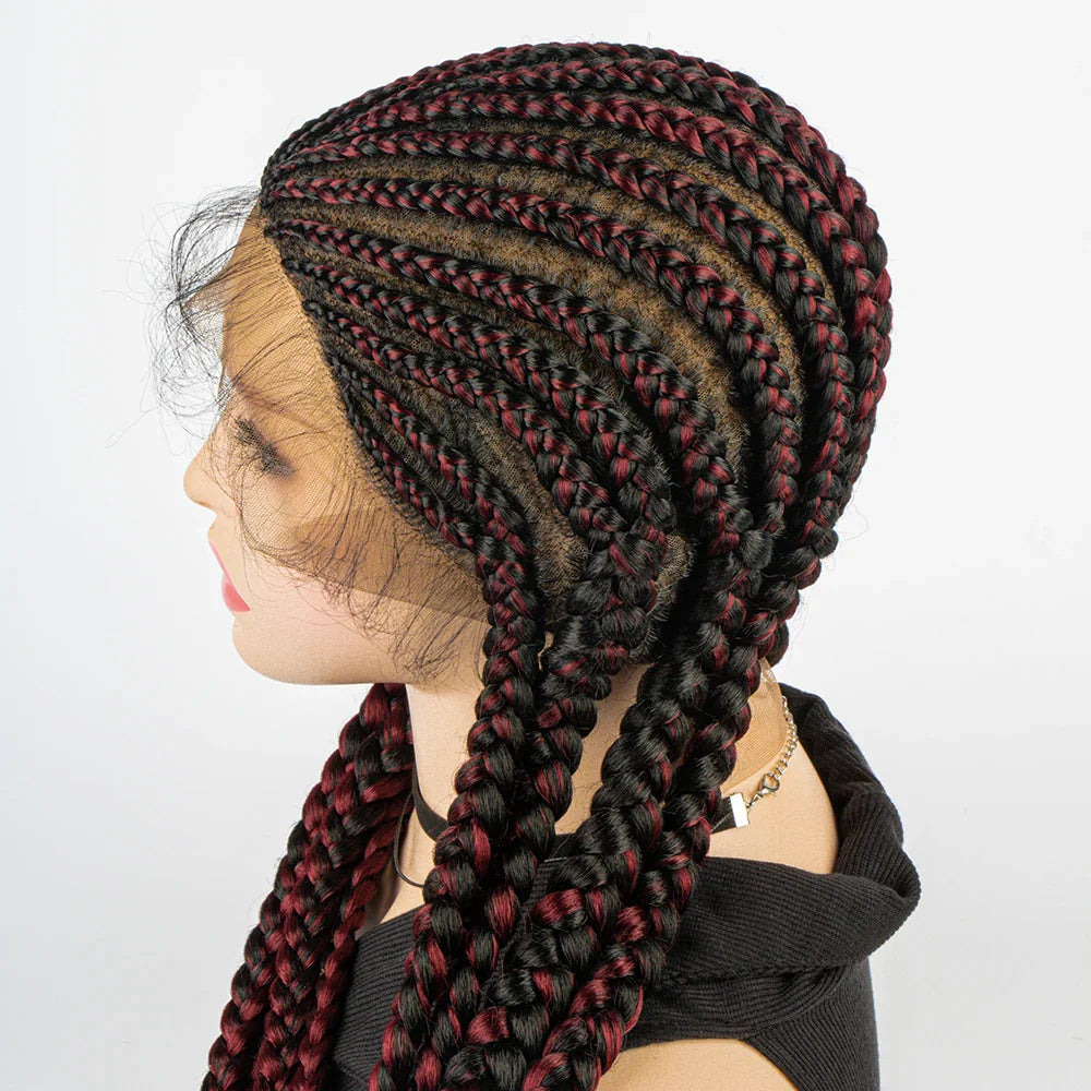 KIMA Cornrow & Box Braids Wig | Full Lace with Baby Hair