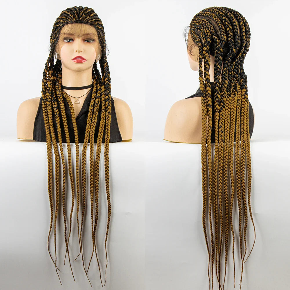 KIMA Cornrow Box Braids Wig with Baby Hair | Full Lace & Lace Front Options