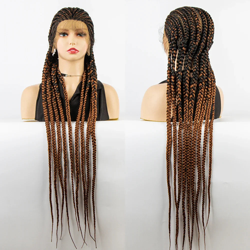 KIMA Cornrow Box Braids Wig with Baby Hair | Full Lace & Lace Front Options