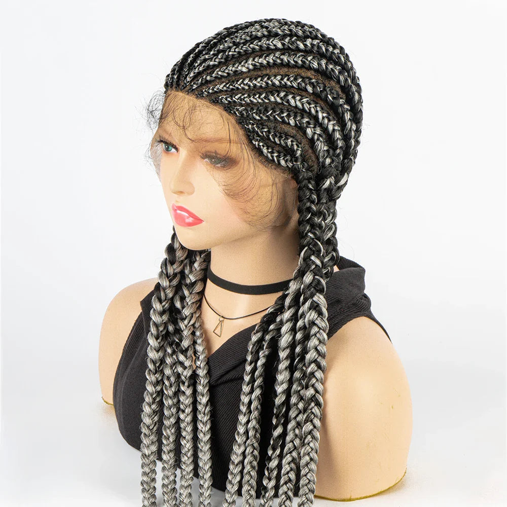 KIMA Cornrow Box Braids Wig with Baby Hair | Full Lace & Lace Front Options