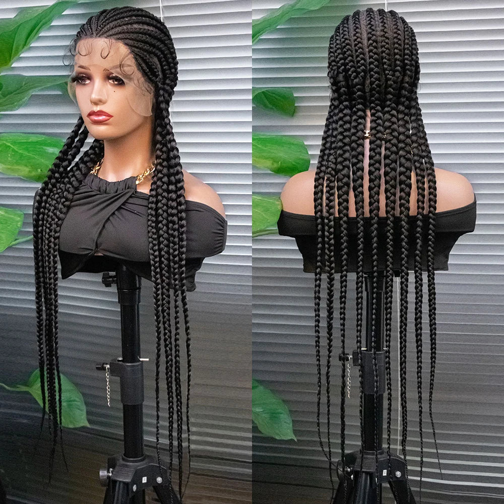 KIMA Cornrow Box Braids Wig with Baby Hair | Full Lace & Lace Front Options