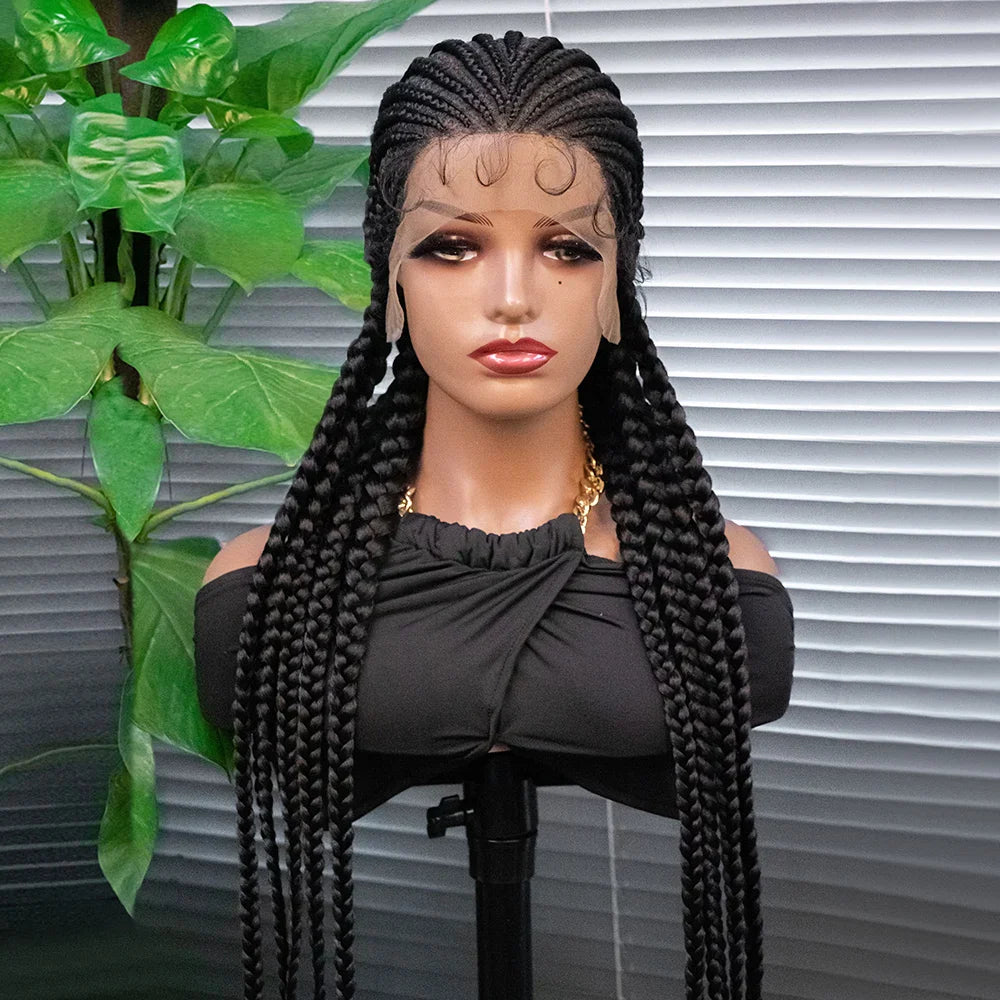 KIMA Cornrow Box Braids Wig with Baby Hair | Full Lace & Lace Front Options