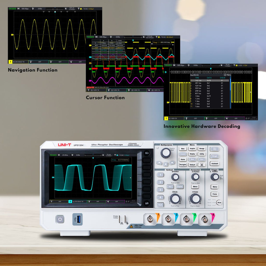 UPO1104 100 MHz 4Ch Digital Storage Oscilloscope