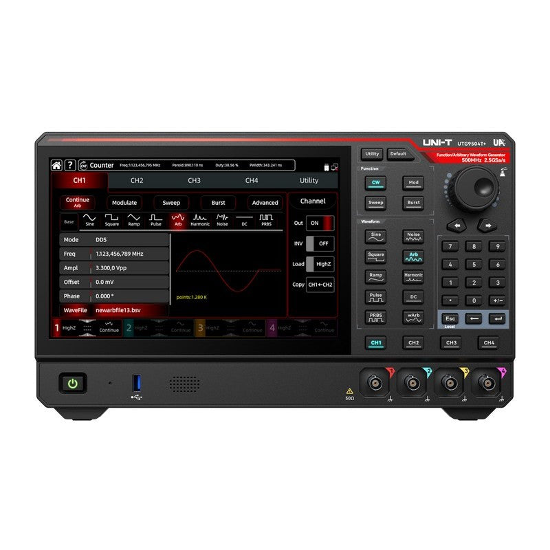UTG9354T+ 350 MHz 4Ch Elite-Series Arbitrary Waveform Generator