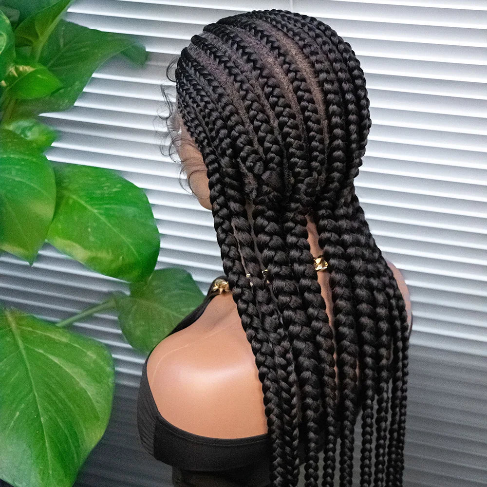 KIMA Cornrow & Box Braids Wig | Full Lace with Baby Hair