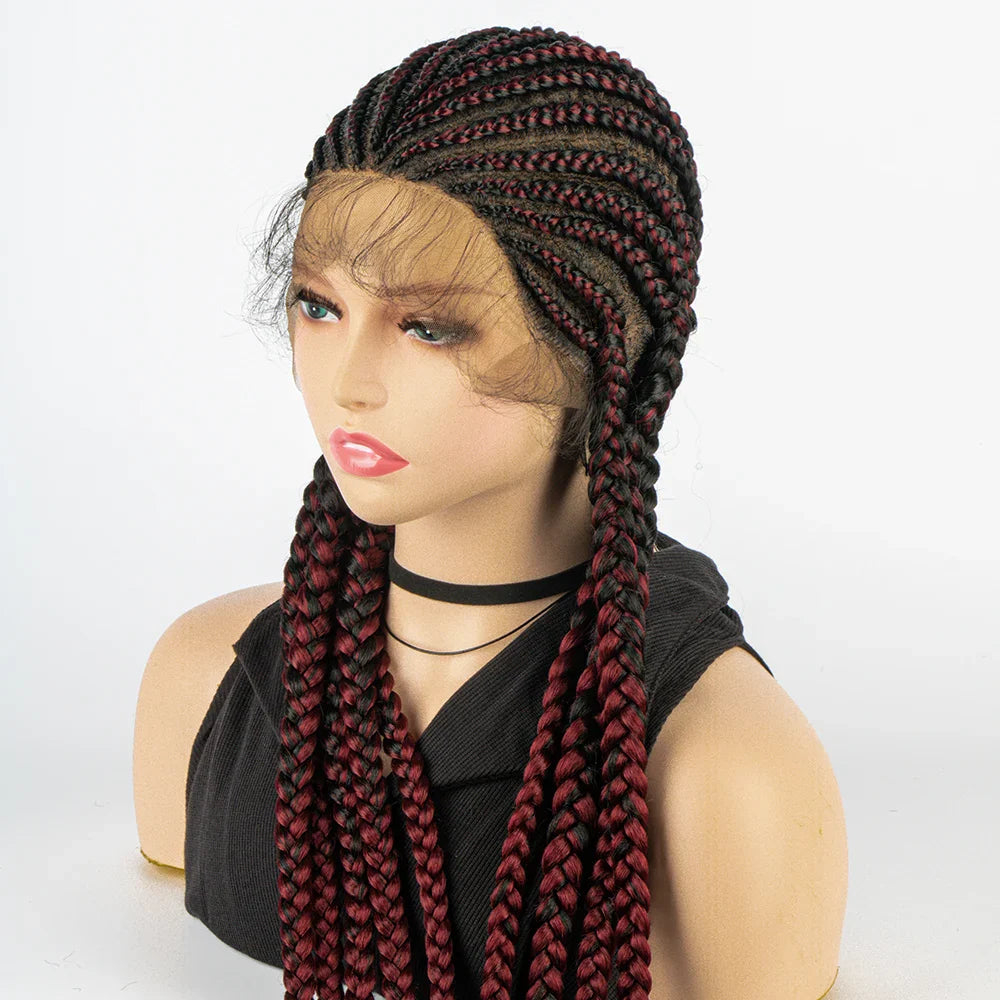 KIMA Cornrow Box Braids Wig with Baby Hair | Full Lace & Lace Front Options