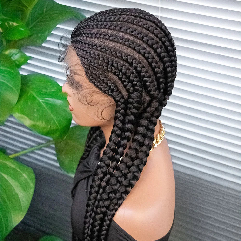 KIMA Cornrow & Box Braids Wig | Full Lace with Baby Hair