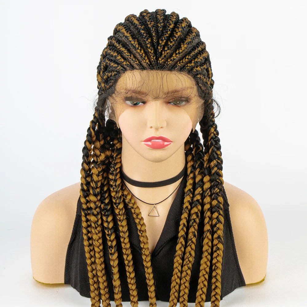KIMA Cornrow Box Braids Wig with Baby Hair | Full Lace & Lace Front Options