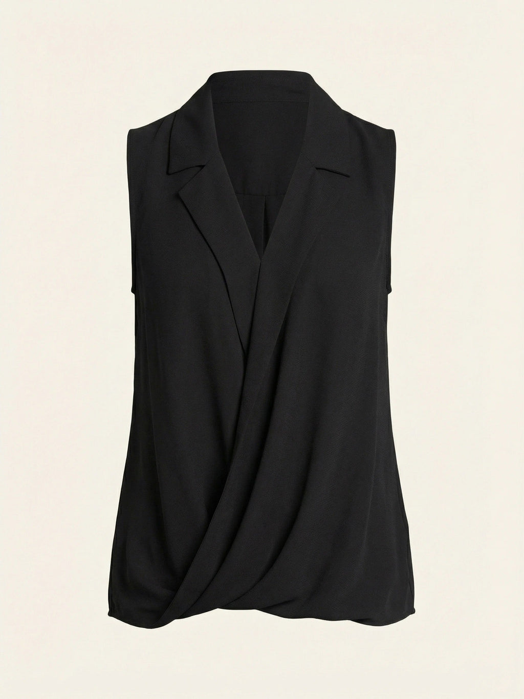 Alfani Sleeveless Collared Top, Size Small