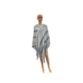 Anthropologie Style Women's Cold Weather Warm Knit Ruffle Knit Pullover Poncho
