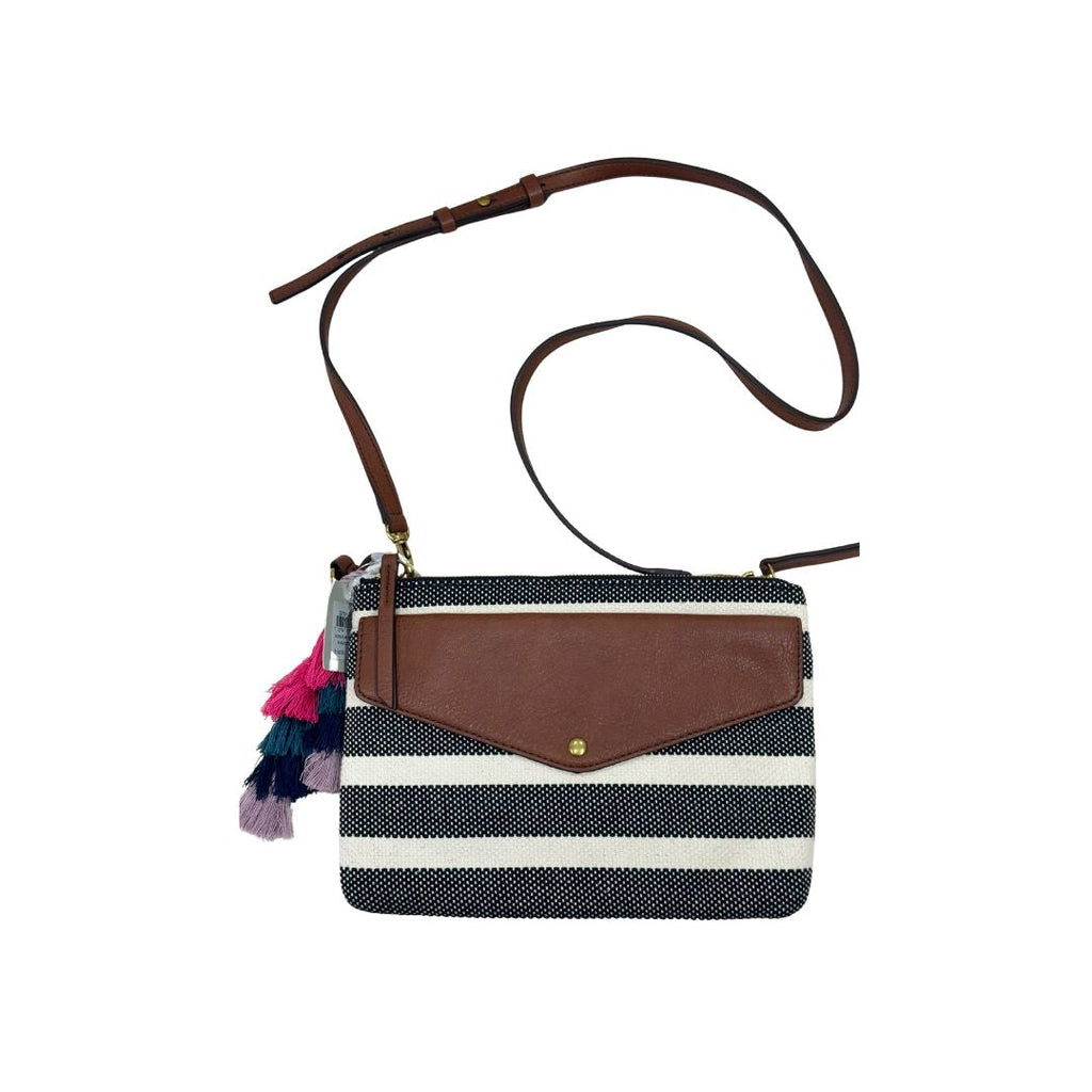 Fossil Stripe Small Crossbody MultiGold