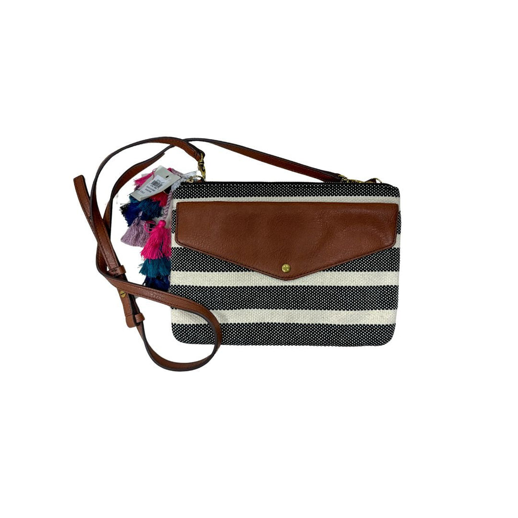 Fossil Stripe Small Crossbody MultiGold