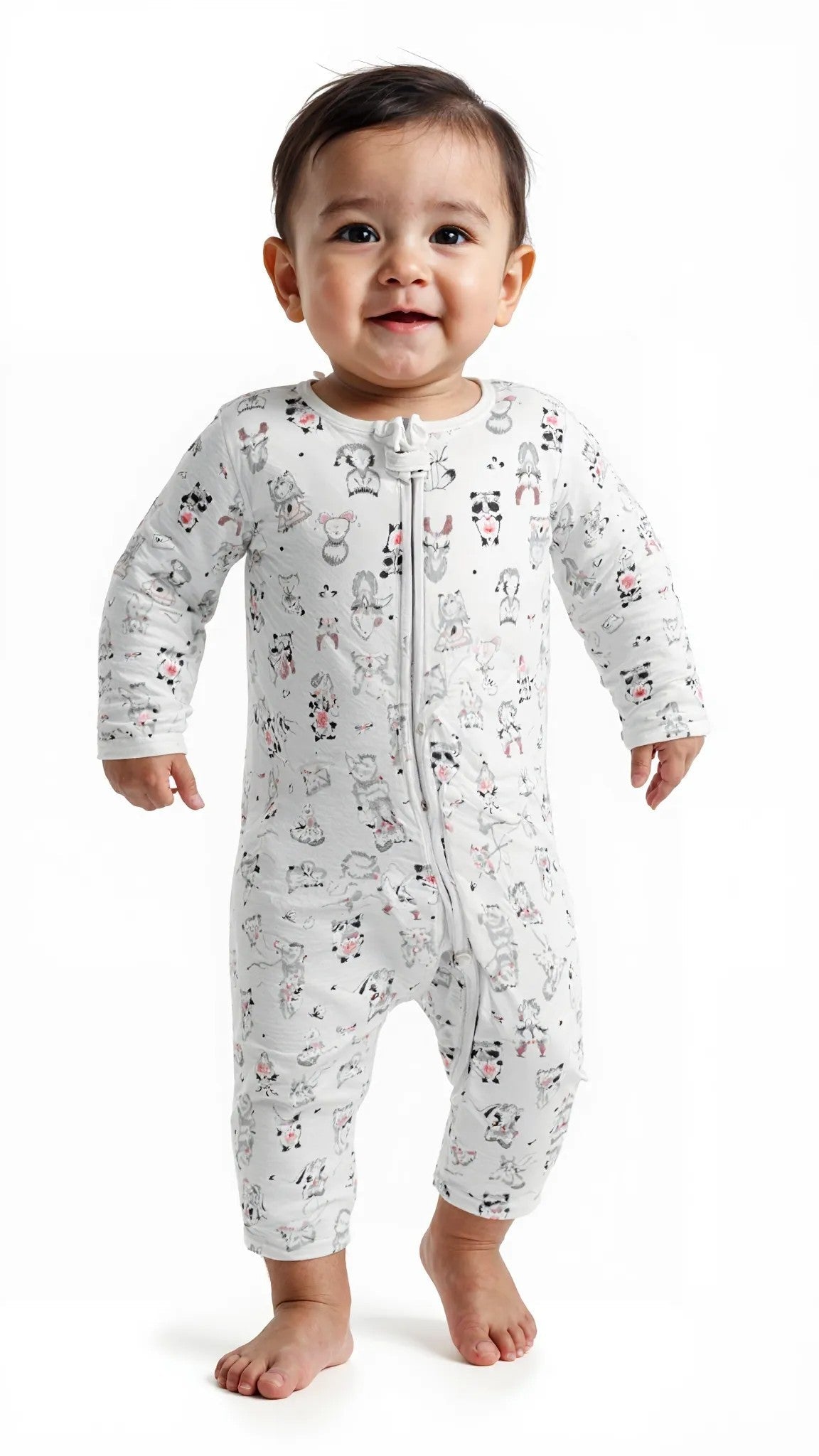 Carters Animal Print Thermal Footie