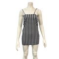 SHEIN Tall Houndstooth Print Cami Slip Dress