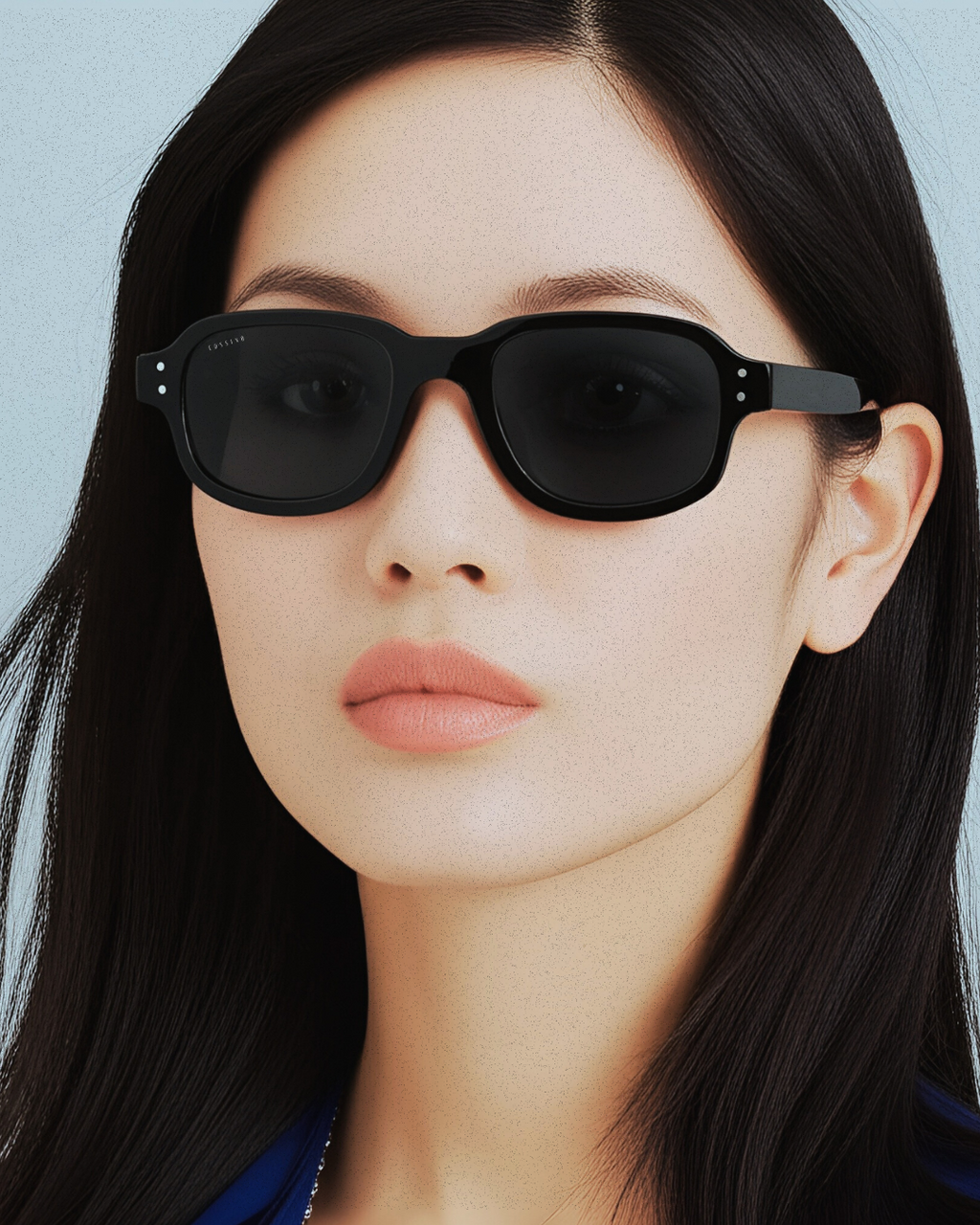 Tres 48mm Rectangle Sunglasses | Black
