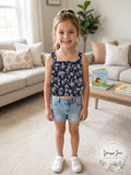 Epic Threads Girls Floral-Print Tank Top, Size Medium