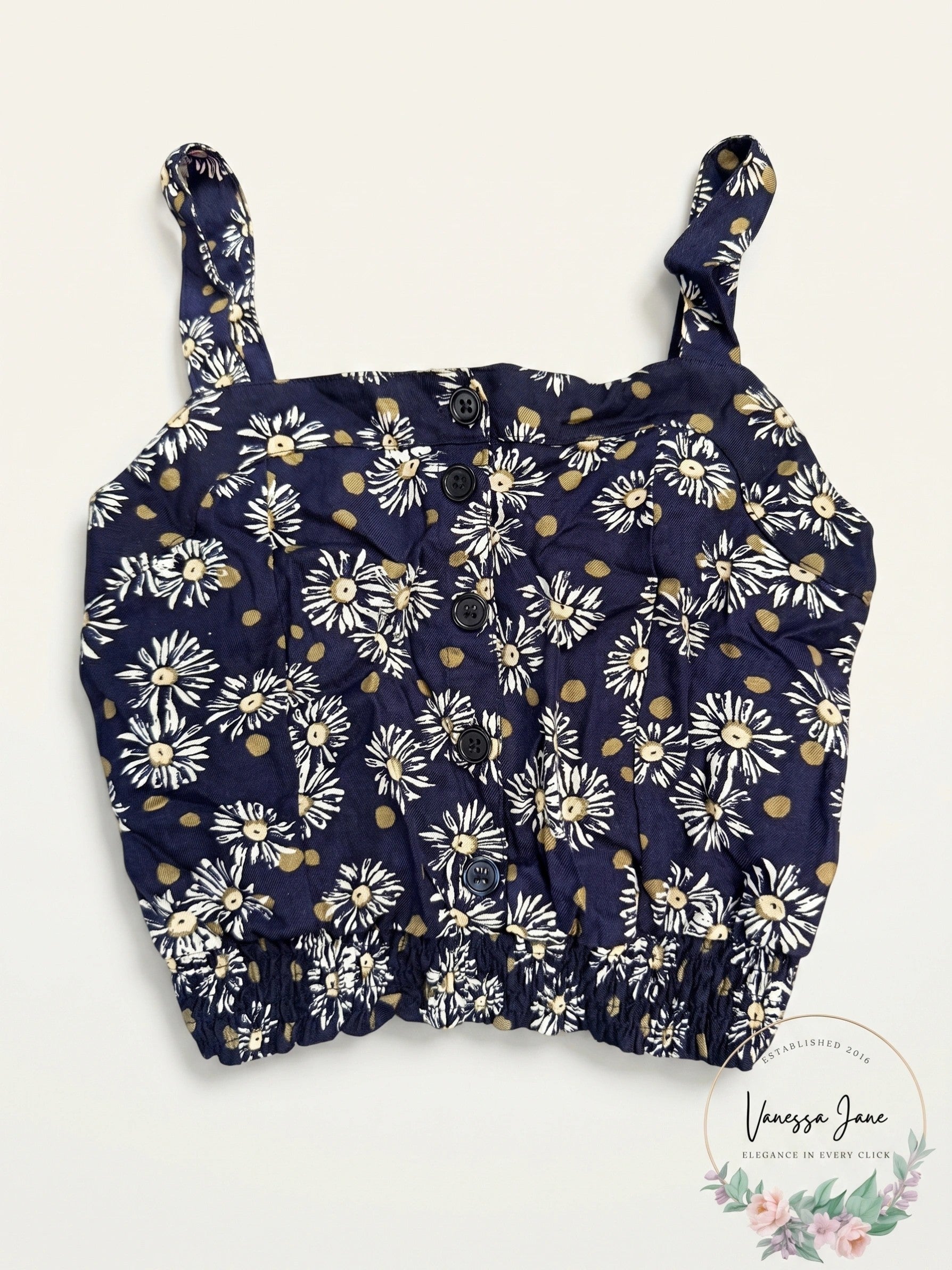 Epic Threads Girls Floral-Print Tank Top, Size Medium