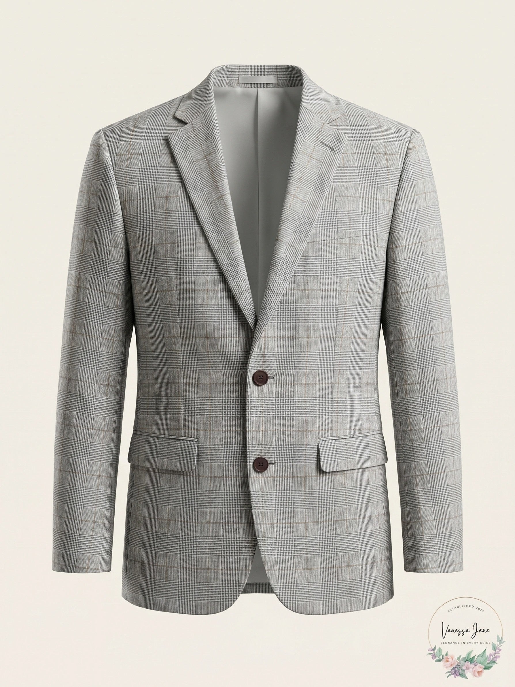 Bar III Mens Slim-Fit Plaid Linen Suit Jacket