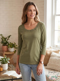Lauren Ralph Lauren Womens Ersilla Elbow Sleeves Top, Size Large