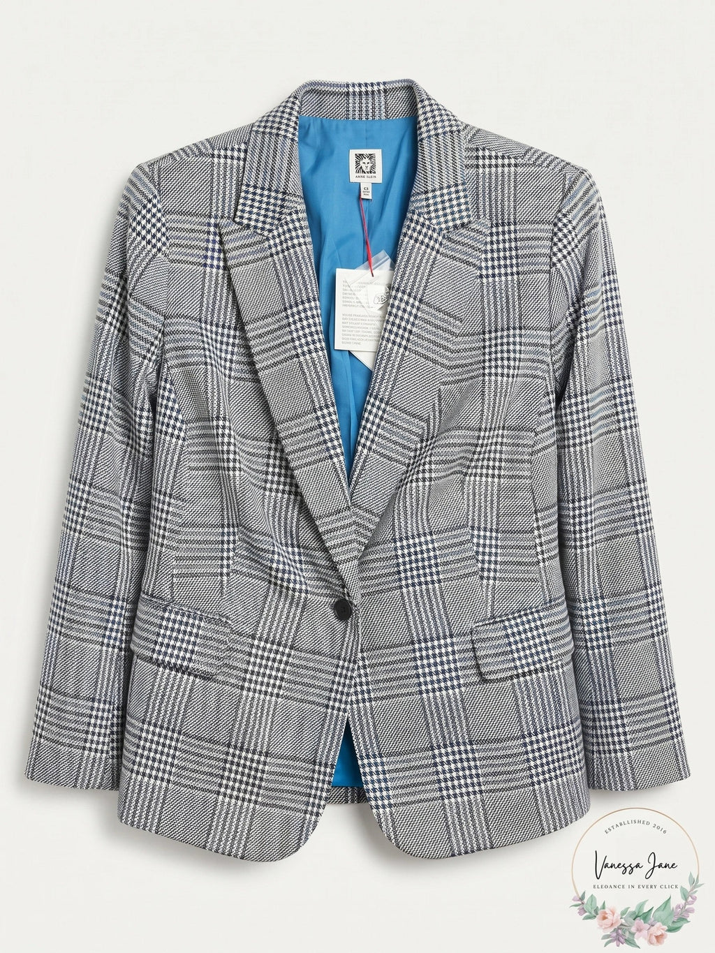Anne Klein Womens Plus Size Lapel Jacket, Size 14W