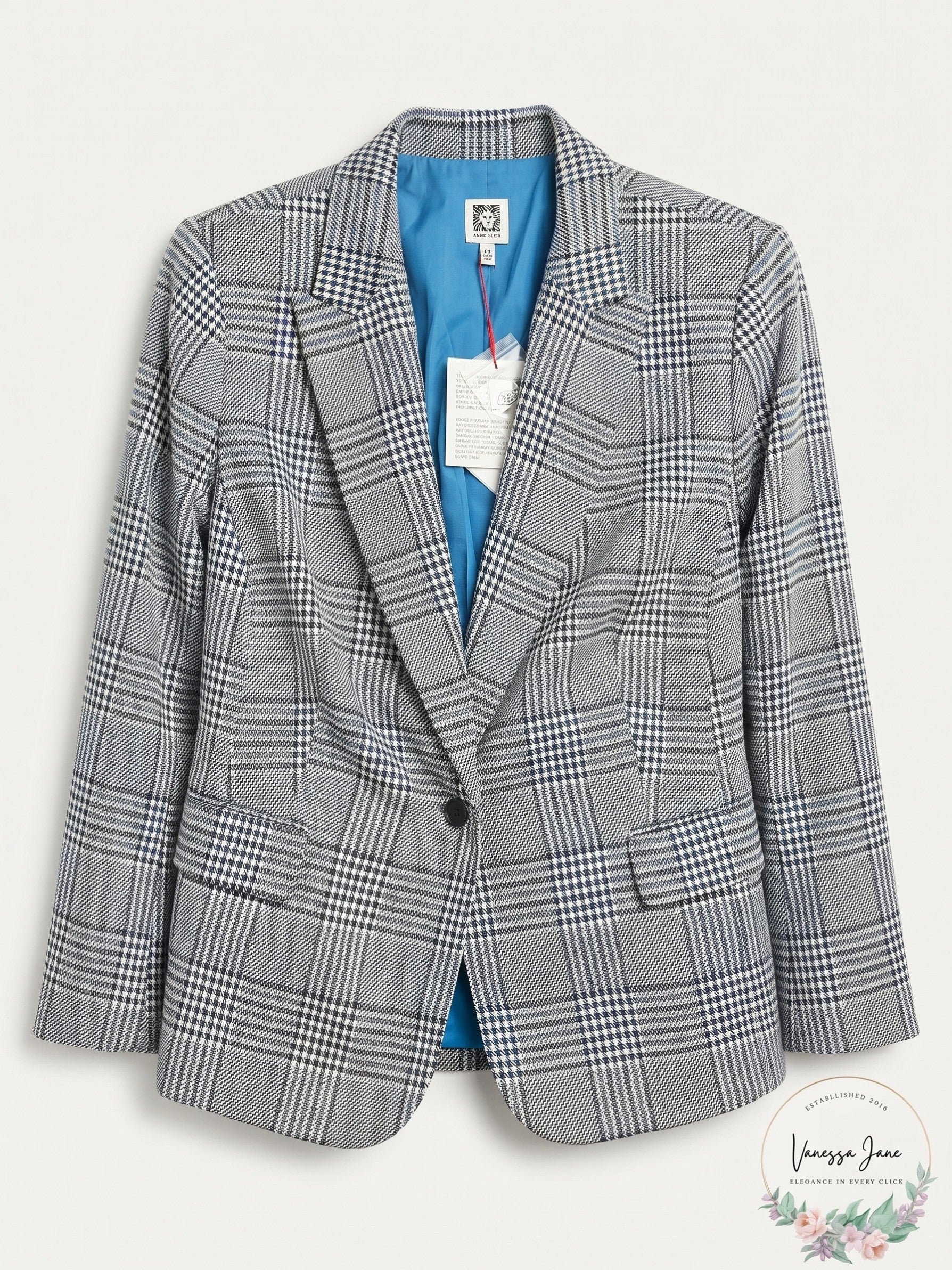Anne Klein Womens Plus Size Lapel Jacket, Size 14W