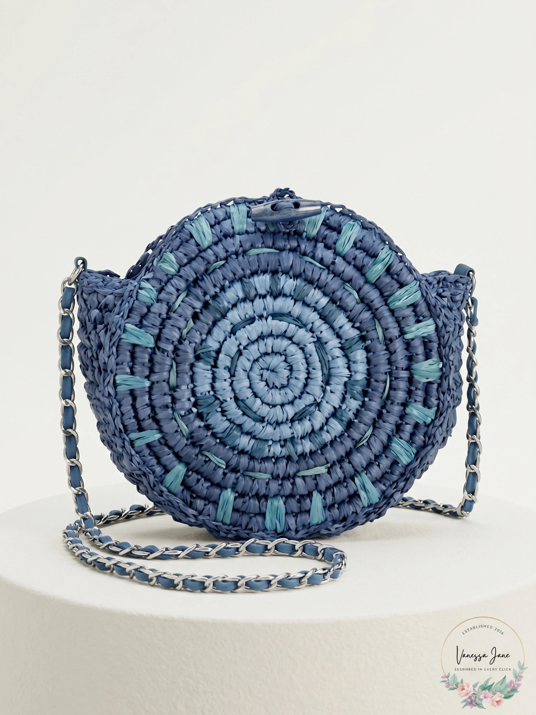 INC International Concepts Straw Circle Crossbody