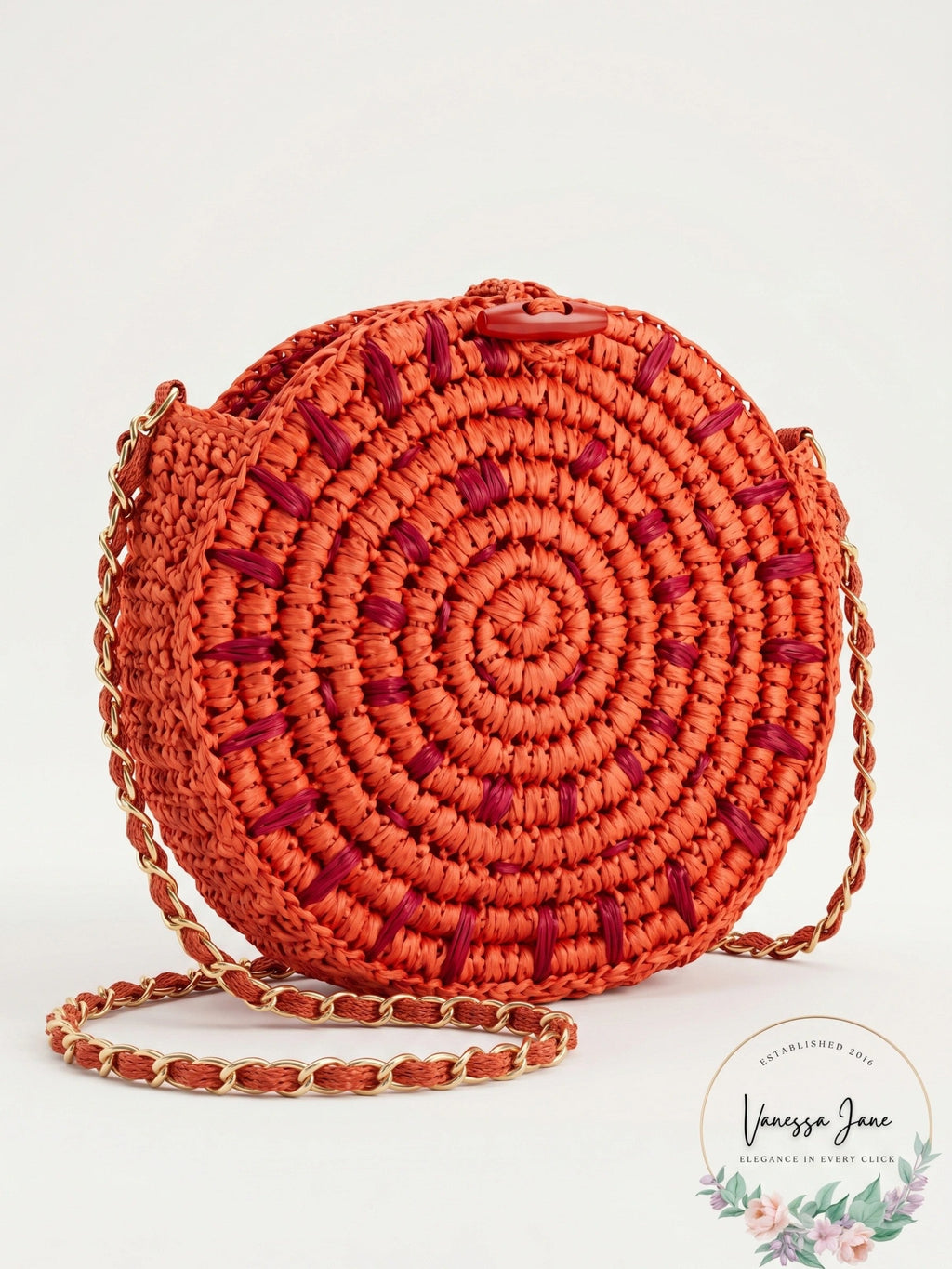 INC International Concepts Straw Circle Crossbody