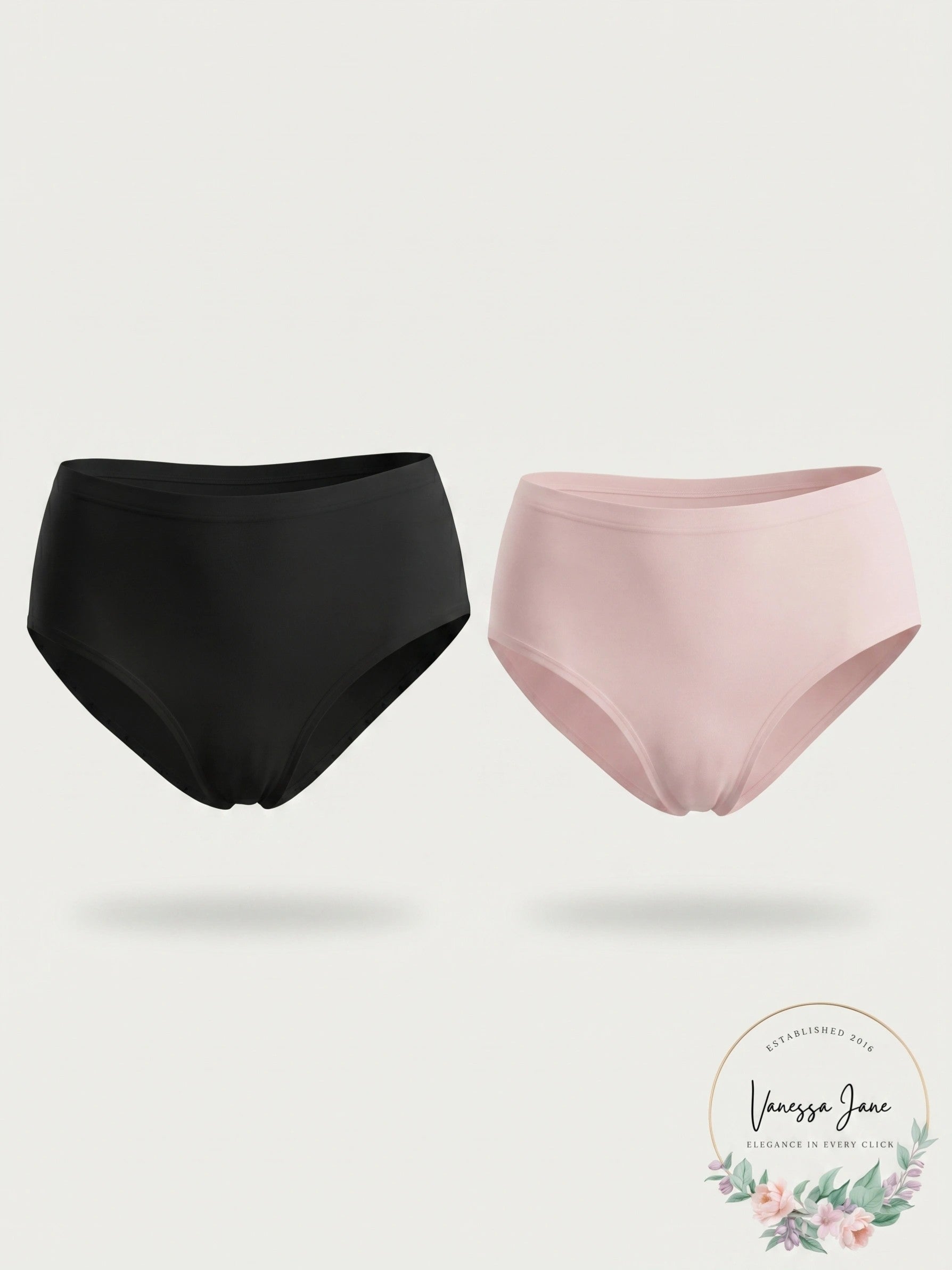 2-Pack Charter Club Pretty Cotton Hi Cut Bikini, Size Small