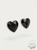Inc Gold-Tone Faceted Heart Stud Earrings