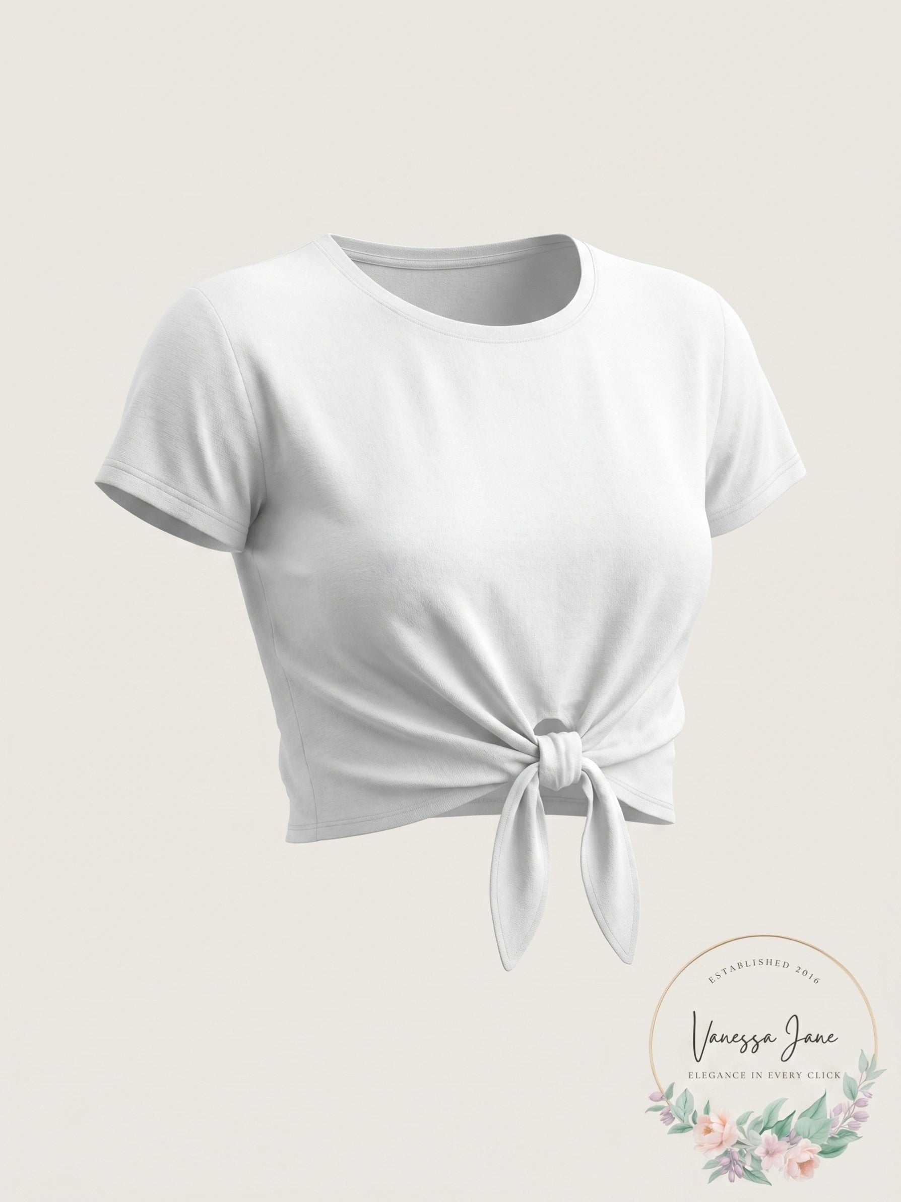 Under Armour Front-Tie Cropped T-Shirt, Size Large