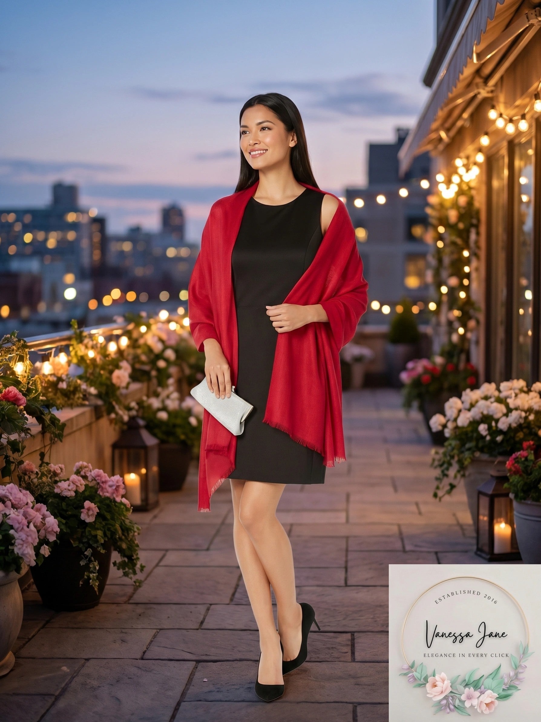 I.n.c. Reversible Shine Wrap One Size