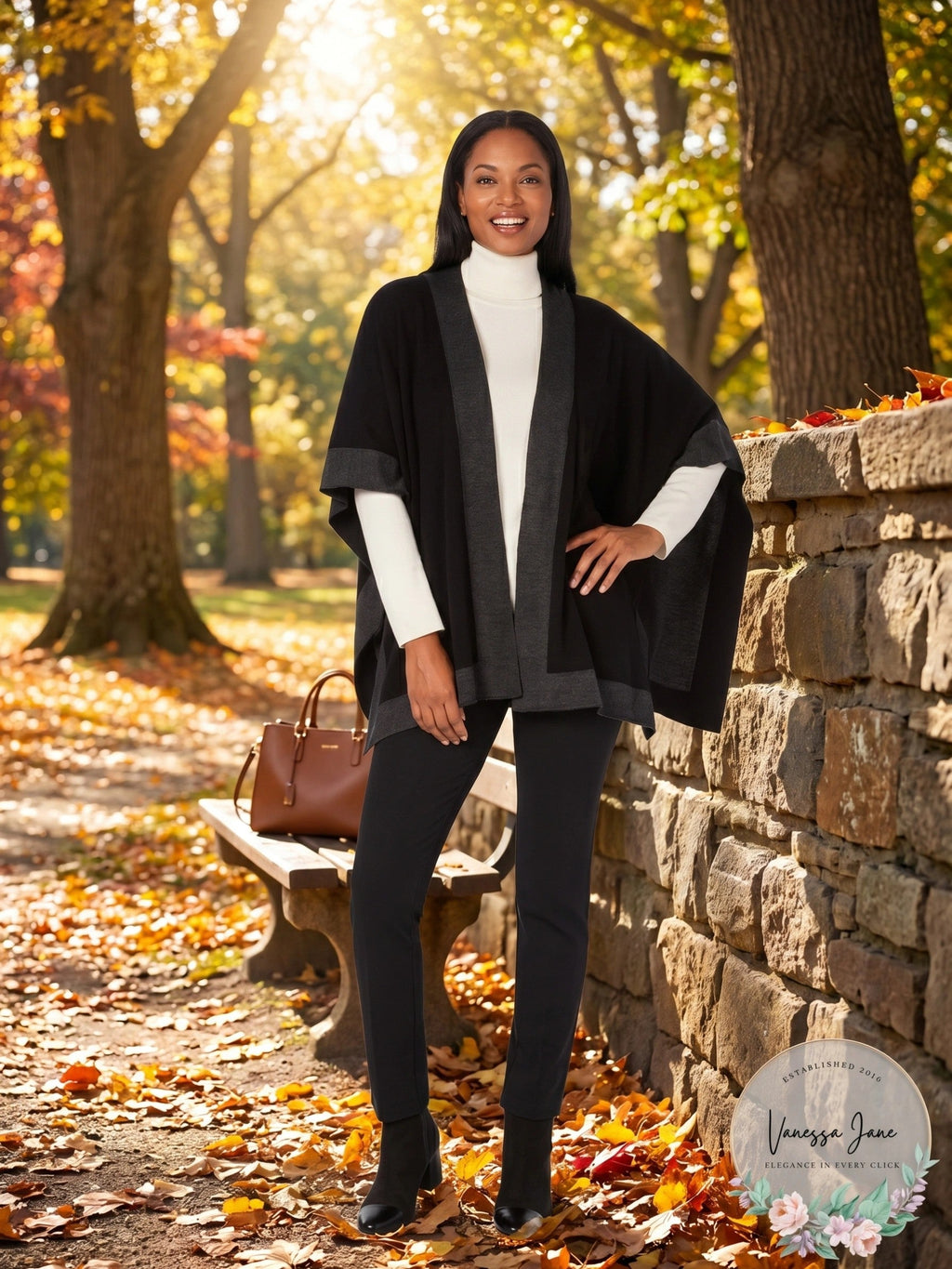 Charter Club Solid Knit Reversible Poncho