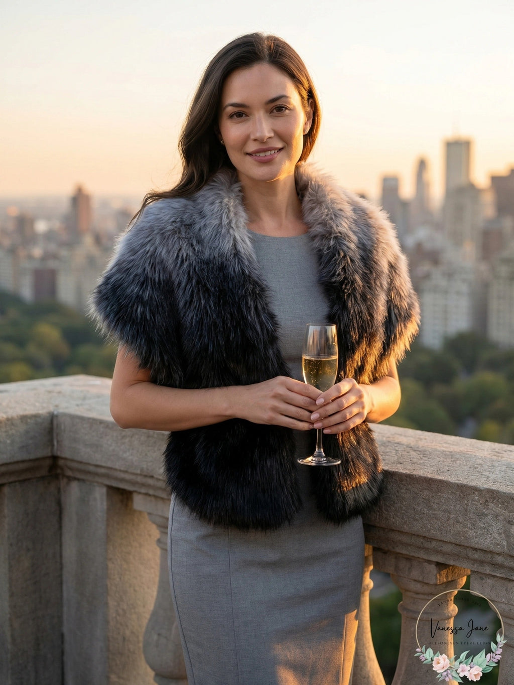 I.n.c. Ombre Faux-Fur Stole