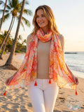 Echo Birds of Paradise Scarf & Cover-Up, One Size