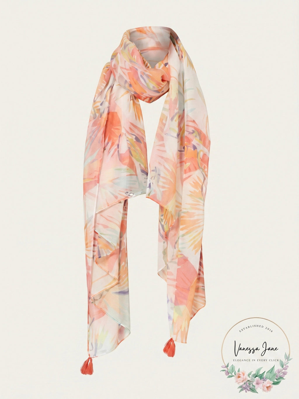 Echo Birds of Paradise Scarf & Cover-Up, One Size