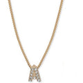 Anne Klein Womens Initial a Pendant in Gold-Tone