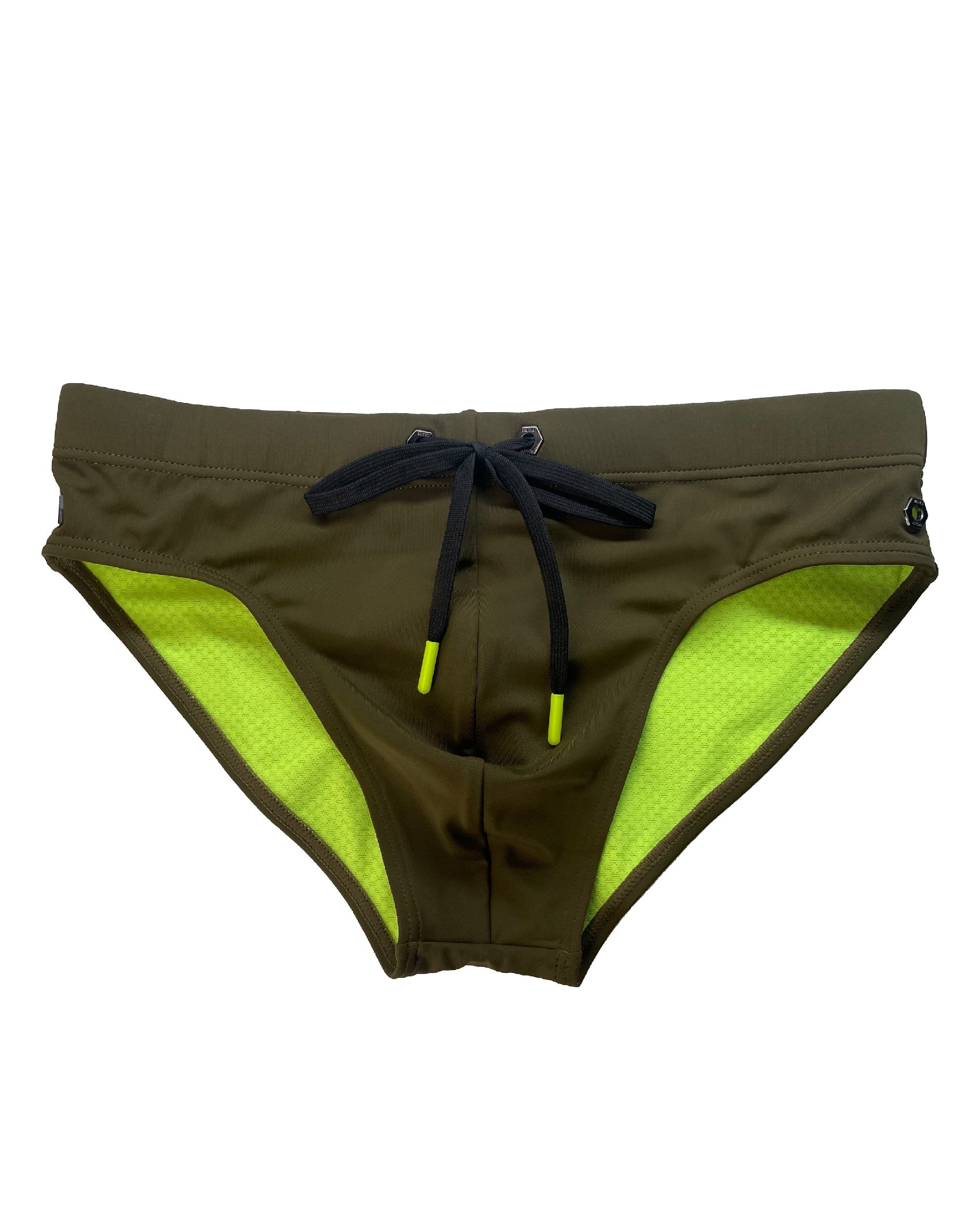 Modern Classic Swim Brief- ARMY GREEN