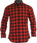 The Titan - Black/Red Plaid Long Sleeve
