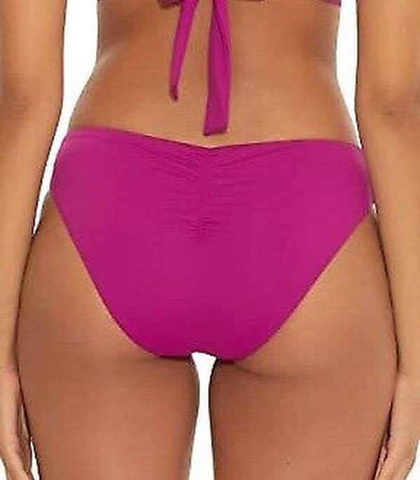 Becca Color Code Hipster Bikini Bottoms - Berry, Size Large