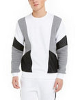 Inc Mens Ribbed Colorblocked Sweatshirt