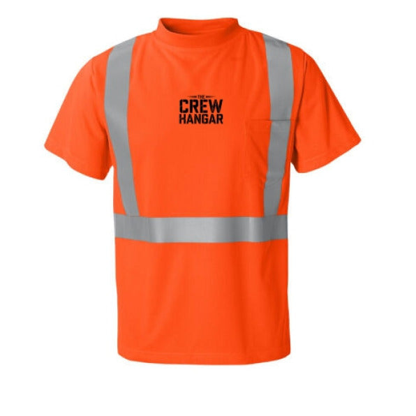 Camisa de Trabajo de Microfibra Alta Visibilidad - “CONSTRUIDO PARA RESISTIR LA PISTA” - Edición The Crew Hangar