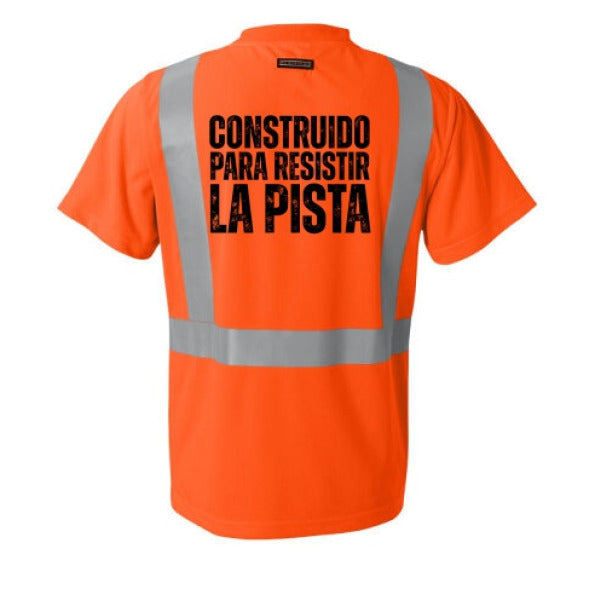 Camisa de Trabajo de Microfibra Alta Visibilidad - “CONSTRUIDO PARA RESISTIR LA PISTA” - Edición The Crew Hangar