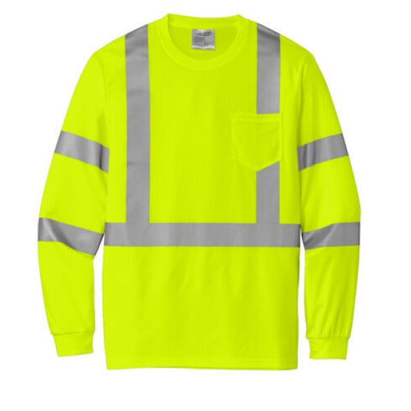 Hi-Vis Long Sleeve Work Shirt – Built Tarmac Tough™ Edition (CornerStone® CS203)
