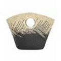 Inc Straw Two-Tone Large Straw Bag Summer Beach Tote Bag