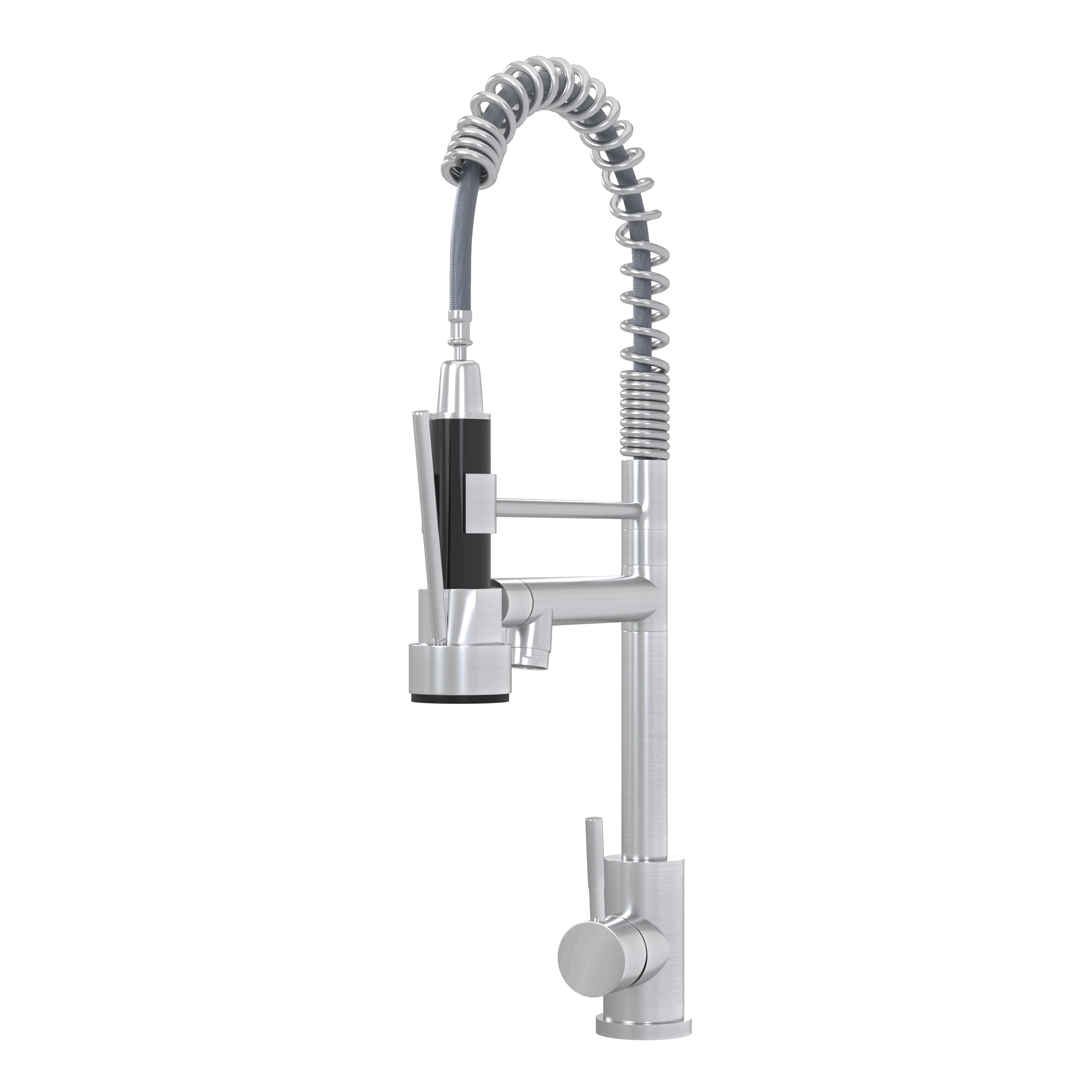 Bothwa Home CUPC Certified 19' Single Handle Kitchen Faucet ( Brushed Nickel Finish)