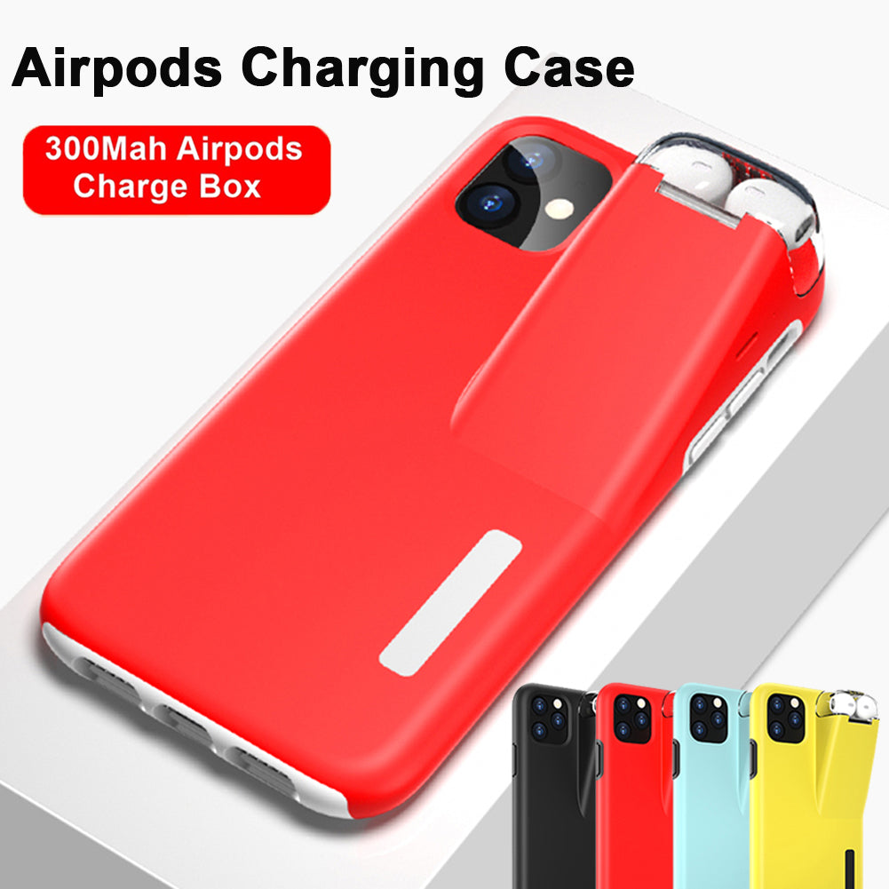 Phone Case with TWS Wireless Earbuds Charging Dock