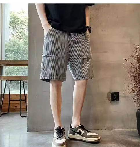 Men's Loose Hip Hop Straight Five-Point Shorts